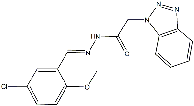 2-(1H-1,2,3-benzotriazol-1-yl)-N'-(5-chloro-2-methoxybenzylidene)acetohydrazide Structure