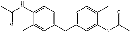 N-{4-[3-(acetylamino)-4-methylbenzyl]-2-methylphenyl}acetamide Struktur