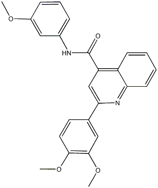 353785-47-4 2-(3,4-dimethoxyphenyl)-N-(3-methoxyphenyl)-4-quinolinecarboxamide