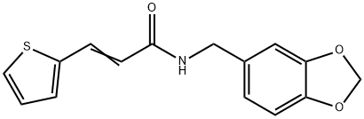 353785-51-0 N-(1,3-benzodioxol-5-ylmethyl)-3-(2-thienyl)acrylamide