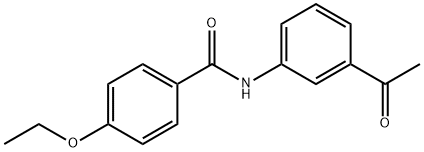 N-(3-acetylphenyl)-4-ethoxybenzamide 化学構造式