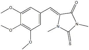 354119-53-2 1,3-dimethyl-2-thioxo-5-(3,4,5-trimethoxybenzylidene)-4-imidazolidinone