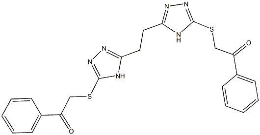 354131-48-9 2-{[5-(2-{5-[(2-oxo-2-phenylethyl)sulfanyl]-4H-1,2,4-triazol-3-yl}ethyl)-4H-1,2,4-triazol-3-yl]sulfanyl}-1-phenylethanone