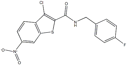 354537-97-6 3-chloro-N-(4-fluorobenzyl)-6-nitro-1-benzothiophene-2-carboxamide