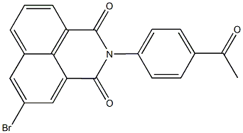 2-(4-acetylphenyl)-5-bromo-1H-benzo[de]isoquinoline-1,3(2H)-dione Structure