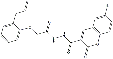 N'-[(2-allylphenoxy)acetyl]-6-bromo-2-oxo-2H-chromene-3-carbohydrazide Structure
