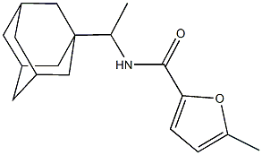 N-[1-(1-adamantyl)ethyl]-5-methyl-2-furamide Struktur