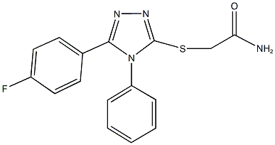 2-{[5-(4-fluorophenyl)-4-phenyl-4H-1,2,4-triazol-3-yl]sulfanyl}acetamide Structure