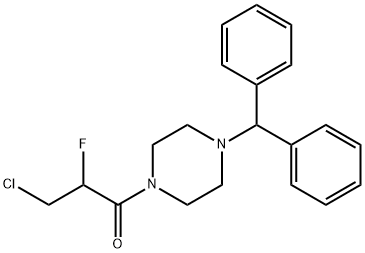 1-benzhydryl-4-(3-chloro-2-fluoropropanoyl)piperazine Structure