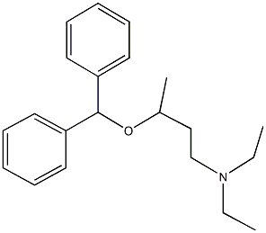 3-(benzhydryloxy)-N,N-diethylbutan-1-amine Structure