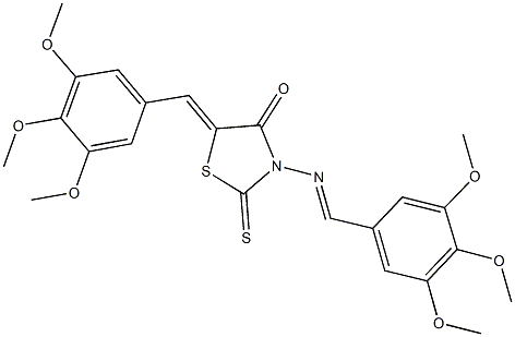 354778-08-8 2-thioxo-5-(3,4,5-trimethoxybenzylidene)-3-[(3,4,5-trimethoxybenzylidene)amino]-1,3-thiazolidin-4-one