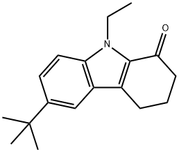 6-tert-butyl-9-ethyl-2,3,4,9-tetrahydro-1H-carbazol-1-one,354992-77-1,结构式