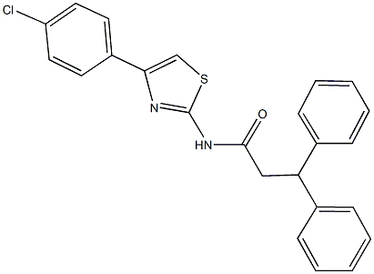 354994-76-6 N-[4-(4-chlorophenyl)-1,3-thiazol-2-yl]-3,3-diphenylpropanamide