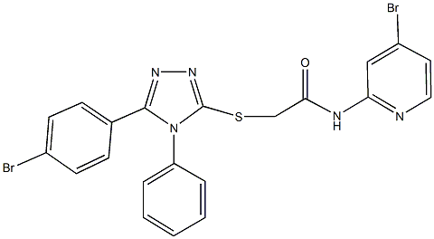 354995-50-9 2-{[5-(4-bromophenyl)-4-phenyl-4H-1,2,4-triazol-3-yl]sulfanyl}-N-(4-bromo-2-pyridinyl)acetamide