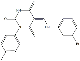 354997-08-3 5-[(3-bromoanilino)methylene]-1-(4-methylphenyl)-2,4,6(1H,3H,5H)-pyrimidinetrione