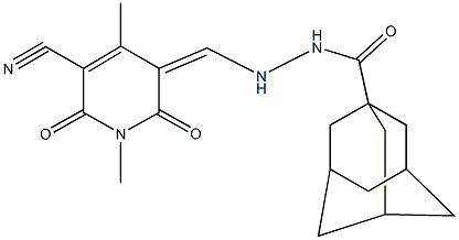 354997-76-5 N'-{[5-cyano-1,4-dimethyl-2,6-dioxo-1,6-dihydro-3(2H)-pyridinylidene]methyl}-1-adamantanecarbohydrazide