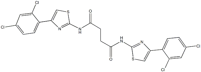 355001-90-0 N~1~,N~4~-bis[4-(2,4-dichlorophenyl)-1,3-thiazol-2-yl]succinamide