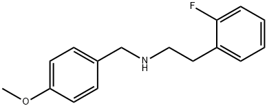 2-(2-fluorophenyl)-N-{[4-(methyloxy)phenyl]methyl}ethanamine Structure