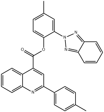 2-(2H-1,2,3-benzotriazol-2-yl)-4-methylphenyl 2-(4-methylphenyl)-4-quinolinecarboxylate|