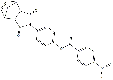 4-(3,5-dioxo-4-azatricyclo[5.2.1.0~2,6~]dec-8-en-4-yl)phenyl 4-nitrobenzoate Structure
