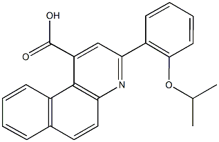3-(2-isopropoxyphenyl)benzo[f]quinoline-1-carboxylic acid Structure
