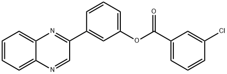 3-(2-quinoxalinyl)phenyl 3-chlorobenzoate Structure