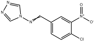 4-({4-chloro-3-nitrobenzylidene}amino)-4H-1,2,4-triazole 结构式