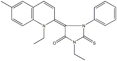 355808-99-0 3-ethyl-5-(1-ethyl-6-methyl-2(1H)-quinolinylidene)-1-phenyl-2-thioxo-4-imidazolidinone