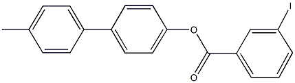 4'-methyl[1,1'-biphenyl]-4-yl 3-iodobenzoate Struktur