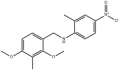 N-(2,4-dimethoxy-3-methylbenzyl)-2-methyl-4-nitroaniline Structure