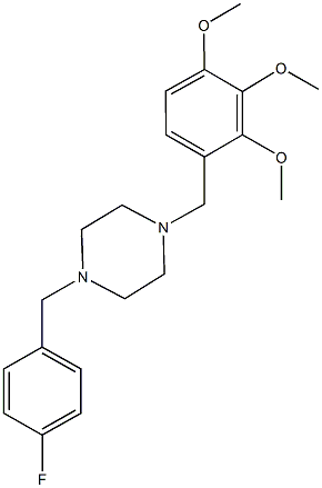 1-(4-fluorobenzyl)-4-(2,3,4-trimethoxybenzyl)piperazine|