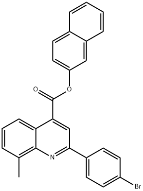 355825-31-9 2-naphthyl 2-(4-bromophenyl)-8-methyl-4-quinolinecarboxylate