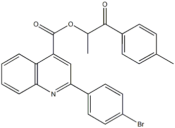 355826-48-1 1-methyl-2-(4-methylphenyl)-2-oxoethyl 2-(4-bromophenyl)-4-quinolinecarboxylate