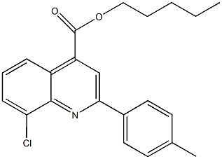 356077-57-1 pentyl 8-chloro-2-(4-methylphenyl)-4-quinolinecarboxylate