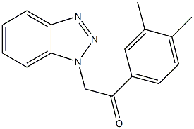 2-(1H-1,2,3-benzotriazol-1-yl)-1-(3,4-dimethylphenyl)ethanone Structure