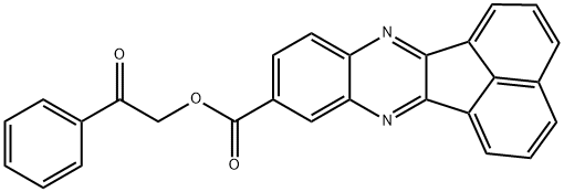 2-oxo-2-phenylethyl acenaphtho[1,2-b]quinoxaline-9-carboxylate 结构式