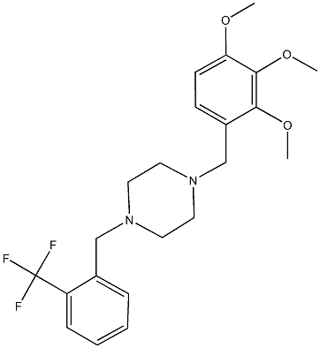 356082-08-1 1-[2-(trifluoromethyl)benzyl]-4-(2,3,4-trimethoxybenzyl)piperazine