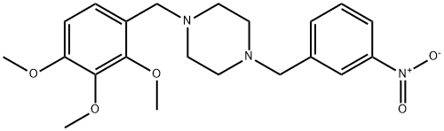 1-{3-nitrobenzyl}-4-(2,3,4-trimethoxybenzyl)piperazine,356082-66-1,结构式