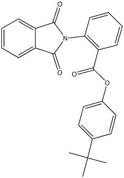 4-tert-butylphenyl 2-(1,3-dioxo-1,3-dihydro-2H-isoindol-2-yl)benzoate Structure