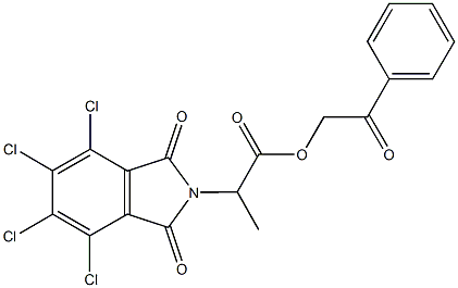 356092-04-1 2-oxo-2-phenylethyl 2-(4,5,6,7-tetrachloro-1,3-dioxo-1,3-dihydro-2H-isoindol-2-yl)propanoate