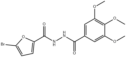5-bromo-N'-(3,4,5-trimethoxybenzoyl)-2-furohydrazide,356094-85-4,结构式