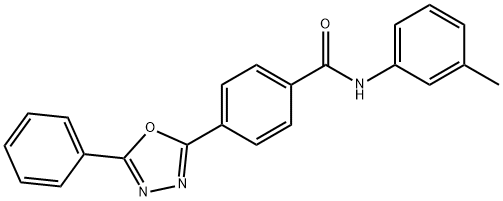 356098-76-5 N-(3-methylphenyl)-4-(5-phenyl-1,3,4-oxadiazol-2-yl)benzamide