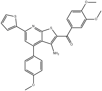 356099-98-4 [3-amino-4-(4-methoxyphenyl)-6-thien-2-ylthieno[2,3-b]pyridin-2-yl](3,4-dimethoxyphenyl)methanone