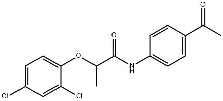 N-(4-acetylphenyl)-2-(2,4-dichlorophenoxy)propanamide Structure