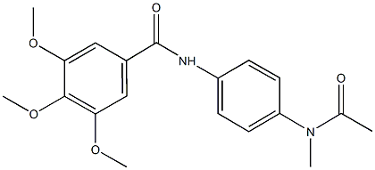 N-{4-[acetyl(methyl)amino]phenyl}-3,4,5-trimethoxybenzamide|