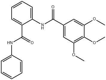 N-[2-(anilinocarbonyl)phenyl]-3,4,5-trimethoxybenzamide,356529-26-5,结构式