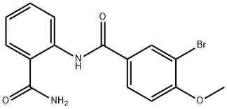 N-[2-(aminocarbonyl)phenyl]-3-bromo-4-methoxybenzamide Structure