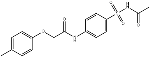 N-{4-[(acetylamino)sulfonyl]phenyl}-2-(4-methylphenoxy)acetamide Structure