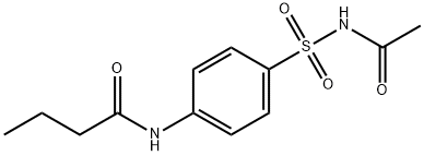 N-{4-[(acetylamino)sulfonyl]phenyl}butanamide Struktur