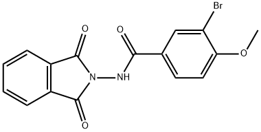 3-bromo-N-(1,3-dioxo-1,3-dihydro-2H-isoindol-2-yl)-4-methoxybenzamide,356764-47-1,结构式